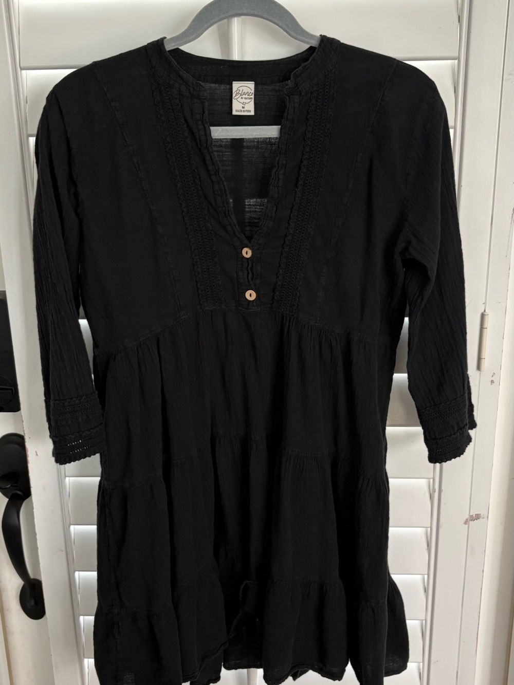 Bohemian black dress